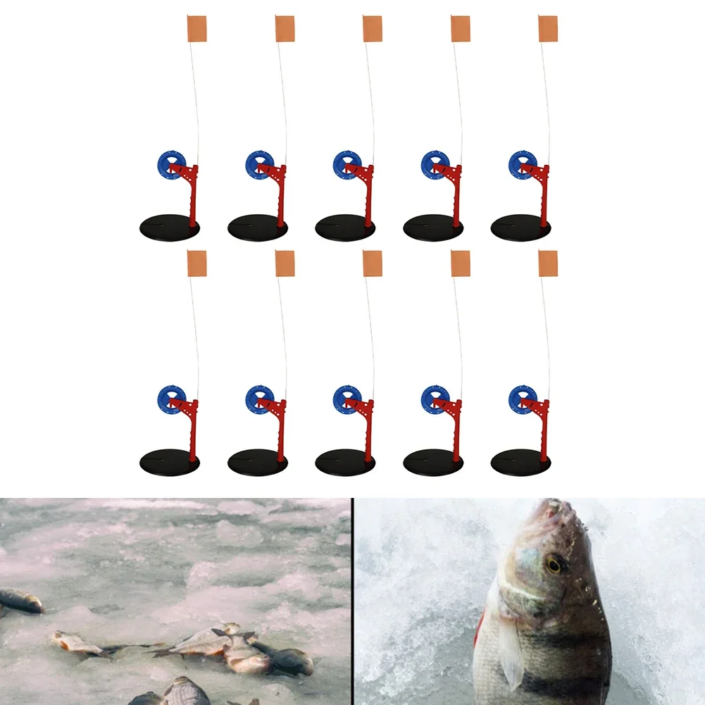 10 Pcs Ice Fishing Flag Rod Po – обзор и цена Ice Fishing Tip Up